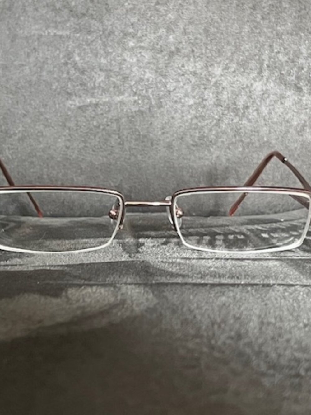 Prada Half Rimless Eyeglasses VPR 54F Silver/Rose Gold Frame, Made in Italy - Picture 2 of 9